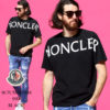 MONCLER モンクレール メンズ Tシャツ MONCLER ロゴ プリント クルーネック 半袖 ブランド トップス ラグラン コットン MC8C7C510829H8 送料無料